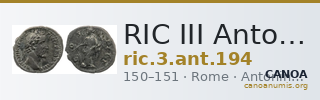 RIC III Antoninus Pius 194 — CANOA