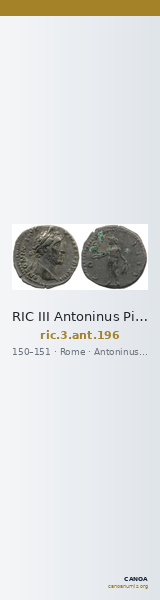 RIC III Antoninus Pius 196 — CANOA