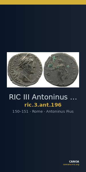 RIC III Antoninus Pius 196 — CANOA