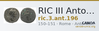 RIC III Antoninus Pius 196 — CANOA