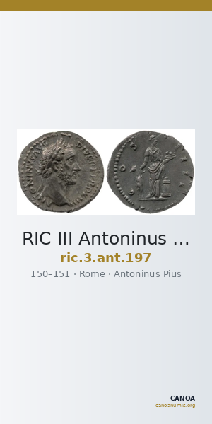 RIC III Antoninus Pius 197 — CANOA