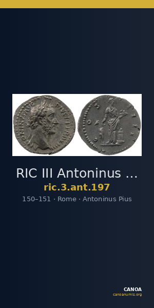 RIC III Antoninus Pius 197 — CANOA