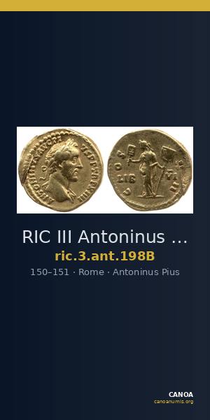 RIC III Antoninus Pius 198B — CANOA