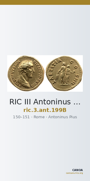 RIC III Antoninus Pius 199B — CANOA