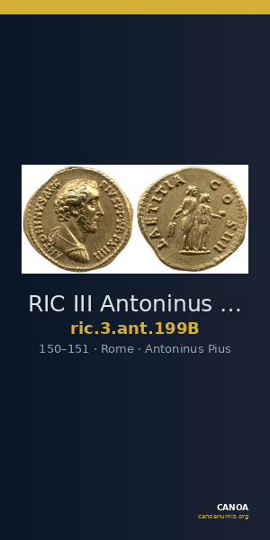RIC III Antoninus Pius 199B — CANOA
