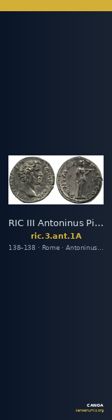 RIC III Antoninus Pius 1A — CANOA