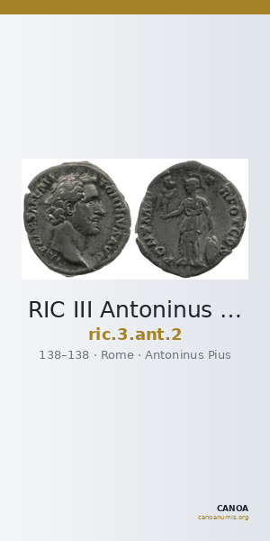 RIC III Antoninus Pius 2 — CANOA