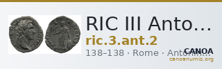 RIC III Antoninus Pius 2 — CANOA