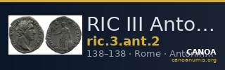 RIC III Antoninus Pius 2 — CANOA