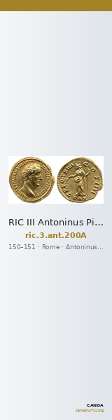RIC III Antoninus Pius 200A — CANOA