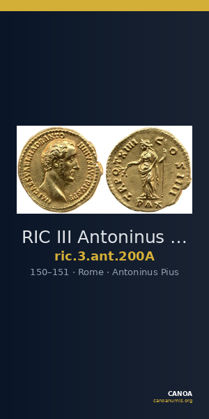 RIC III Antoninus Pius 200A — CANOA