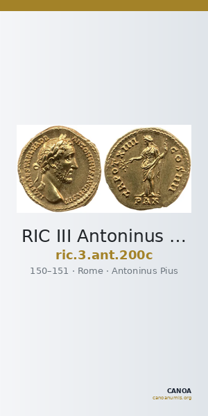 RIC III Antoninus Pius 200c — CANOA
