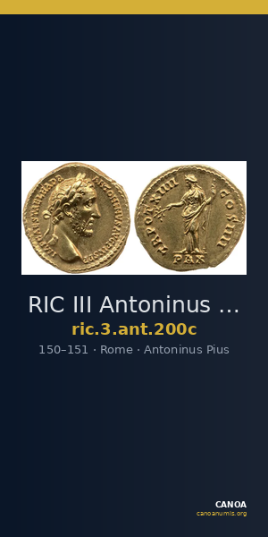 RIC III Antoninus Pius 200c — CANOA