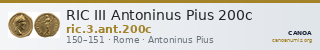 RIC III Antoninus Pius 200c — CANOA