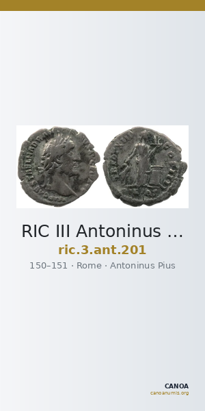 RIC III Antoninus Pius 201 — CANOA