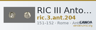 RIC III Antoninus Pius 204 — CANOA