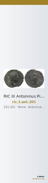 RIC III Antoninus Pius 205 — CANOA