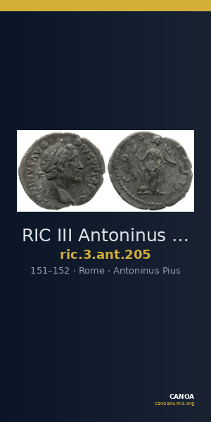 RIC III Antoninus Pius 205 — CANOA