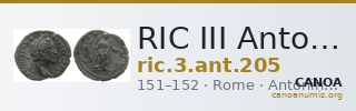 RIC III Antoninus Pius 205 — CANOA