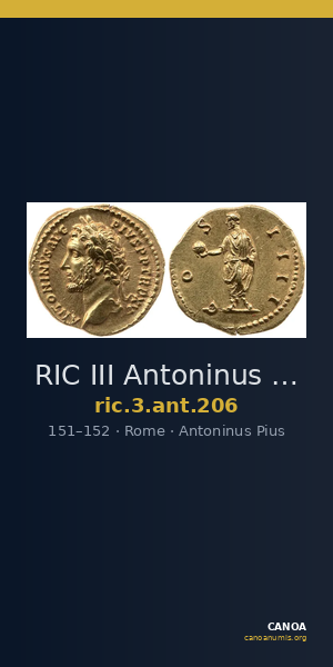 RIC III Antoninus Pius 206 — CANOA