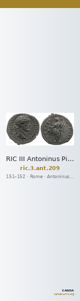 RIC III Antoninus Pius 209 — CANOA