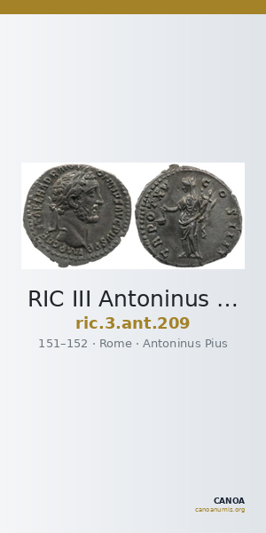 RIC III Antoninus Pius 209 — CANOA