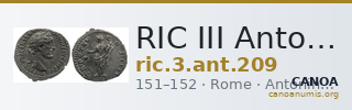 RIC III Antoninus Pius 209 — CANOA