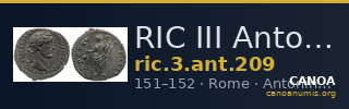 RIC III Antoninus Pius 209 — CANOA