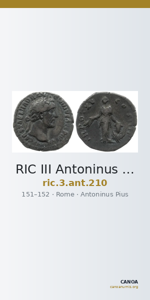 RIC III Antoninus Pius 210 — CANOA