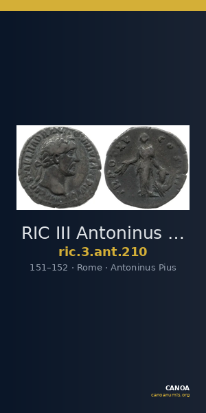 RIC III Antoninus Pius 210 — CANOA