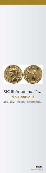 RIC III Antoninus Pius 213 — CANOA