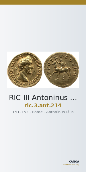 RIC III Antoninus Pius 214 — CANOA