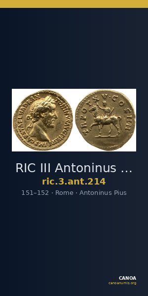 RIC III Antoninus Pius 214 — CANOA