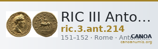 RIC III Antoninus Pius 214 — CANOA