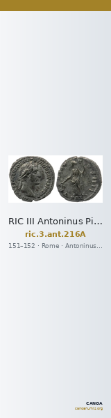 RIC III Antoninus Pius 216A — CANOA