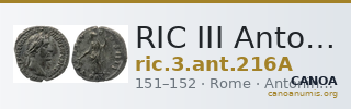 RIC III Antoninus Pius 216A — CANOA