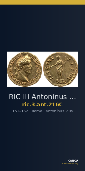 RIC III Antoninus Pius 216C — CANOA