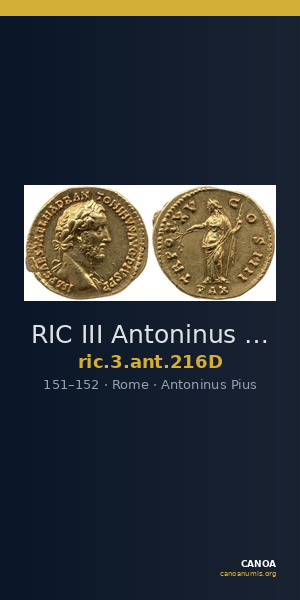 RIC III Antoninus Pius 216D — CANOA