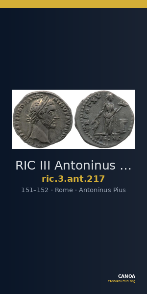 RIC III Antoninus Pius 217 — CANOA