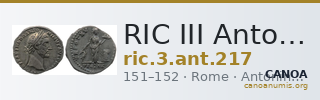 RIC III Antoninus Pius 217 — CANOA