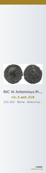 RIC III Antoninus Pius 218 — CANOA