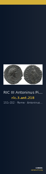 RIC III Antoninus Pius 218 — CANOA