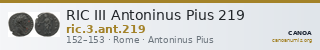 RIC III Antoninus Pius 219 — CANOA