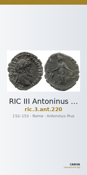 RIC III Antoninus Pius 220 — CANOA