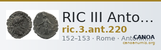 RIC III Antoninus Pius 220 — CANOA