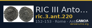RIC III Antoninus Pius 220 — CANOA
