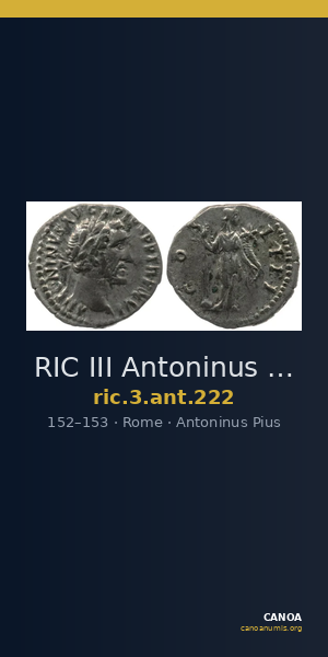 RIC III Antoninus Pius 222 — CANOA