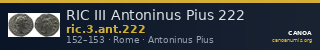 RIC III Antoninus Pius 222 — CANOA