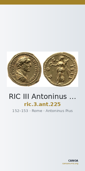 RIC III Antoninus Pius 225 — CANOA