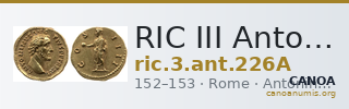 RIC III Antoninus Pius 226A — CANOA